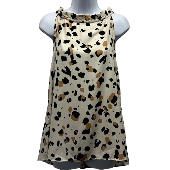 FSL Apparel Women’s Sz Lg Sleeveless Animal Print Blouse NWOT, V494 - Picture 1 of 13